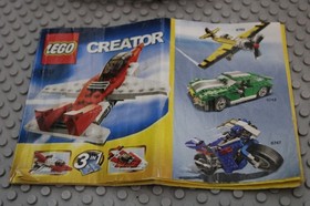 Lego (6741) Creator, Mini Jet, Used, 100% Complete W/Manual, No Box