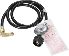 5 Feet Low Pressure Propane Regulator and Hose，Qcc1 Universal Grill... 