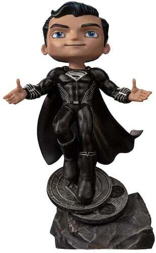 Iron Studios & Minico - Collectible Superman Black Suit Justice League Figurine
