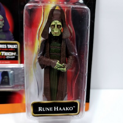 Star Wars Rune Haako フィギュア 直筆サイン入り STAR WARS Episode 1 Rune Haako Action Figure Commtech Chip Hasbro