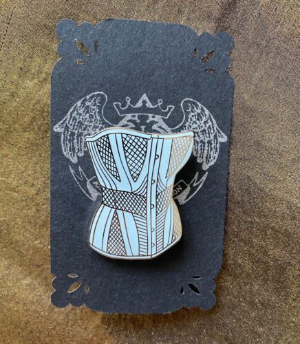 1840’s Corset Lapel Pin - Collectible Pin Trading Historical Costume - Picture 2 of 4
