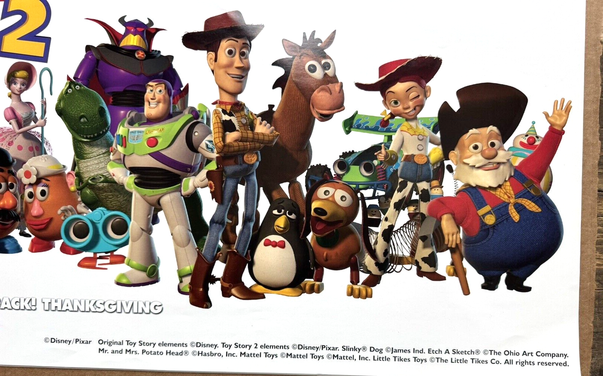 DISNEY PIXAR TOY STORY 2 COMMENORATIVE MOVIE POSTER BUZZ