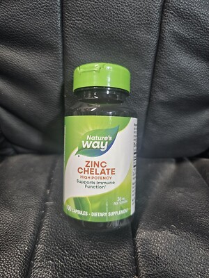 Nature's Way Zinc Chelate EXP: 4/27
