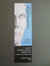 Art BOOKMARK Constantine the Great York's Roman Emperor Exhibition 2006 York  