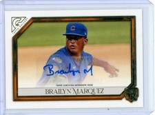 2021 Topps Gallery BRAILYN MARQUEZ Rookie Card Auto /25 - Chicago Cubs 