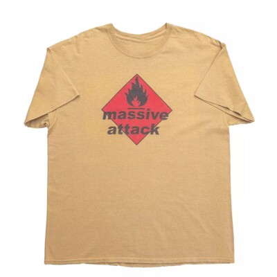 Collection Massive Attack Band Tour Gift For Fan S to 5XL Yellow T-shirt