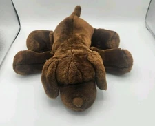 Vintage 2002 Brown Chocolate Lab Puppy Plush Soft Stuffed Animal Commonwealth