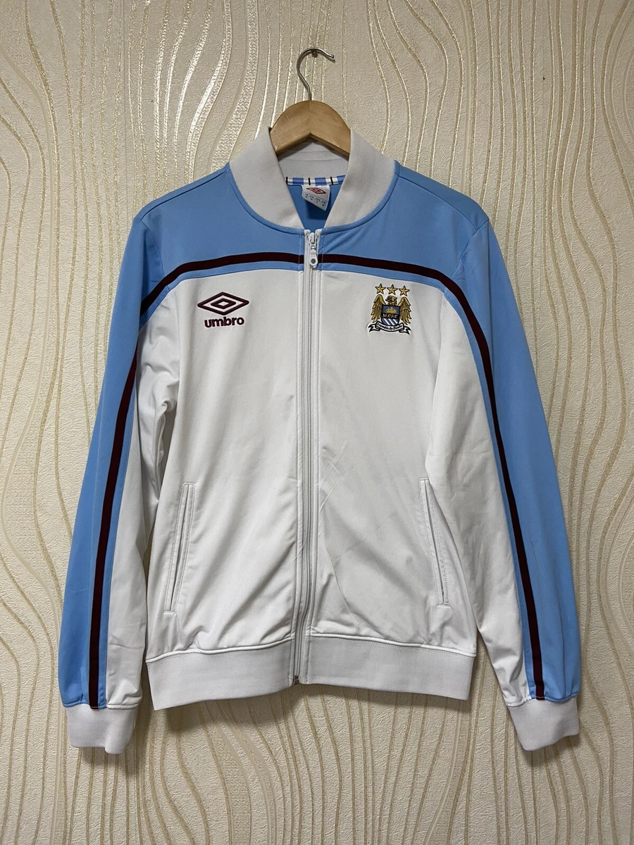 MANCHESTER CITY FOOTBALL SOCCER TRACK TOP JACKET UMBRO sz M
