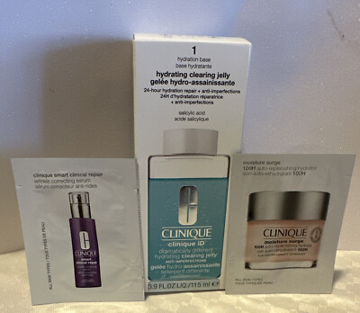 CLINIQUE iD Dramatically Different Hydrating Clearing Jelly BASE & samples