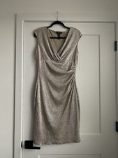 NWT womens sparkly gold bodycon size8 dressşes 