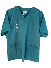 Wonder Wink Size 2X Teal Scrub Top Nurse Medical Durable Stretch