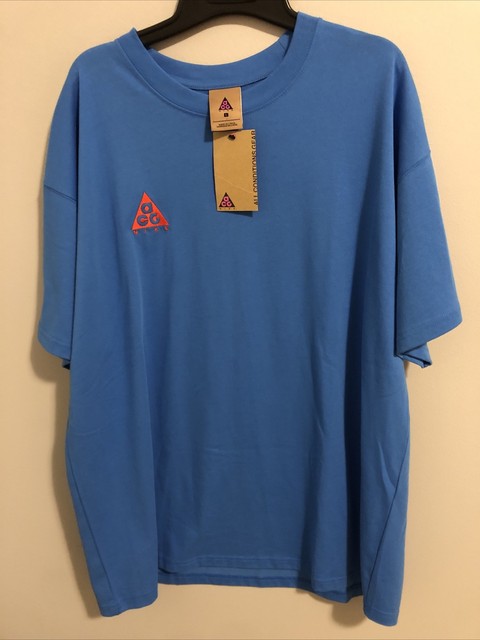 light blue and red nike shirt