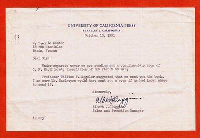 LO48-A.J.BIGGINS-UNIVERSITY OF CALIFORNIA-[M.Y.C.LE DANTEC]-[MAC INTYRE ...