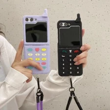 3D Cute Game Boy Gamepad Retro Classic Phone Case for Samsung Galaxy Z Flip 5 4