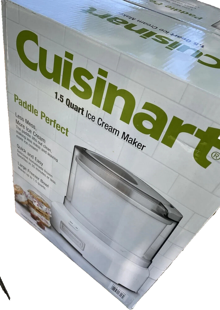 Cuisinart CIM-46PC 1.5 Quart Ice Cream Maker Yogurt Sorbet w Large