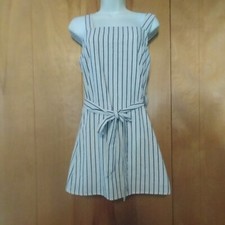 And I Women's Small Wide Strap Striped Mini Wrap Dress Multi-Colored