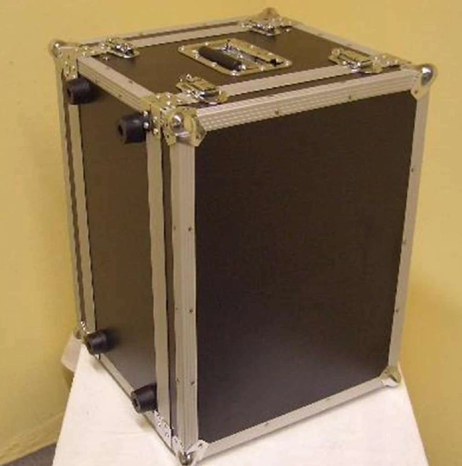 Effektrack 8 HE 19" DJ Studio Rack Case Flightcase 24 cm tief schwarz Verstärker - Bild 3 von 4