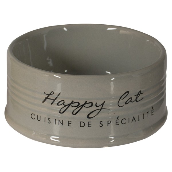 Duvo+ Happy Cat Futternapf Stone Grau 10,5Cm, Keramik, SpüLmaschinenfest-image