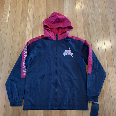 New NWT Nike Air Jordan Full Zip Front Light Hooded Jacket Boys
