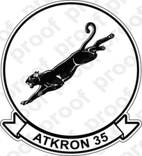 STICKER USN VA  35 Black Panthers