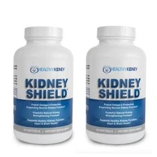Kidney Shield Supplement Function Creatinine Cleanse Renal Health Function 2pack