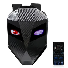 Carbon Fiber Motorcycle LED Knight Backpack Laptop Bag DIY programming Backpack