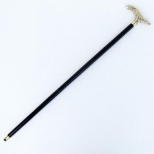 Solid Brass Alligator Designed Solid Wooden Cane Hand carved Antique Handmade