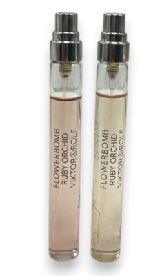 Viktor & Rolf Flowerbomb Ruby Orchid EDP Lightly Low (10ml/0.34fl) Lot Of 2