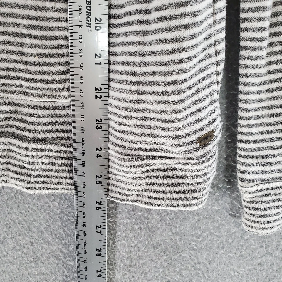 Sudadera con Capucha O'Neill Mujer Grande Blanco Rayas Gráfico Piña Manga Larga Bolsillo Foto 3 de 4