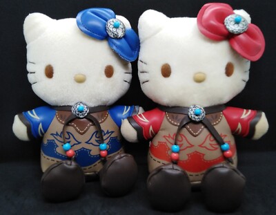 2 Pcs Vintage 2001 Hello Kitty Beautiful Warriors 8 Plush Dolls Pre 