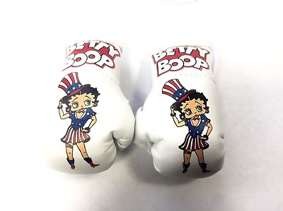 Betty Boop Mini Boxing Gloves In Pixie Outfit Highly collectible