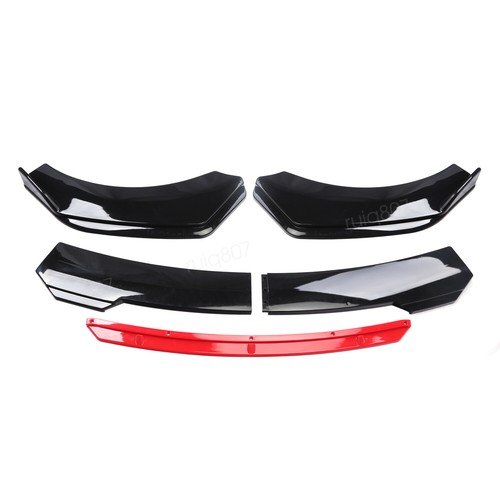 For Chevrolet Silverado 1500 Black&Red Front Bumper Lip Body Spoiler Splitter - Picture 4 of 13