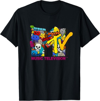 The official MTV Logo with funny happy love party emotes T-Shirt
