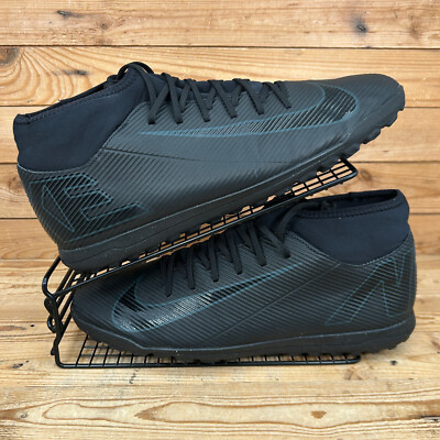 Nike Fußballschuhe Herren Größe UK 12 Mercurial Superfly 10 Club schwarz Astro TF