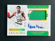 2018-19 Panini National Treasures ROBERT PARISH Lasting Legacies Patch Auto /25