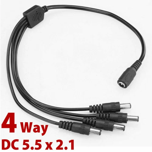 DC 5.5x2.1mm Male to Female Extension Cord CCTV Camera & LED strips Power Cable - Picture 15 of 22