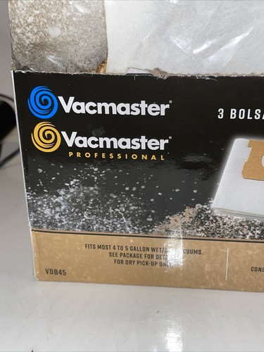 6 Vacmaster + Shop vac 4 - 5 Gallons Dry Vacuum Dust Bags (3 Pack) X 6 = 18 Bags - Picture 3 of 8