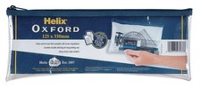 Helix Clear Pencil Case Exam Approved 125X 330mm Oxford