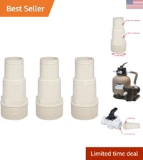 Universal Pool Hose Adapter - Fits 1.25" and 1.5" Hose - 3 Pack