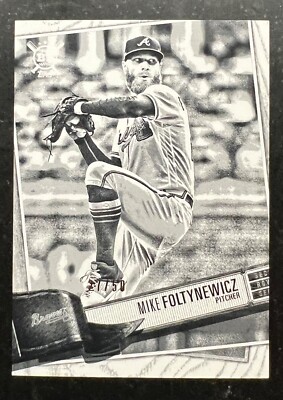 2019 Topps Big League Artists Rendition Black White Mike Foltynewicz #197 27/50