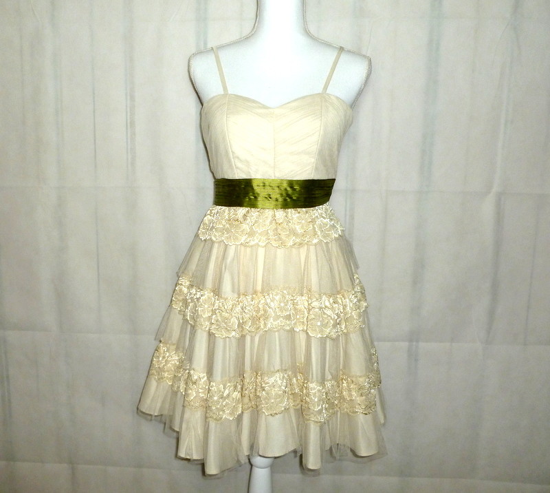 green and cream bridesmaid dresses Buy Lipsy Sage Green Bardot 3D Floral Trim Bridesmaid Dress from Next USA