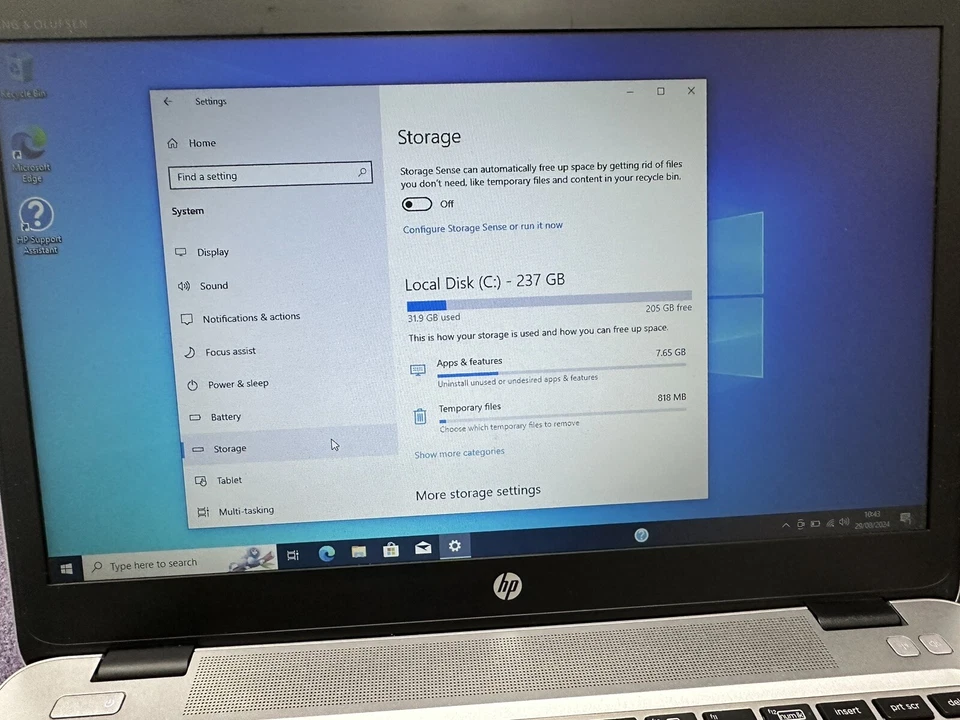 HP EliteBook 840R G4 Laptop I5-7200U 2.50 GHZ-8GB RAM-256GB SSD Windows 10 Pro - Image 3 of 4