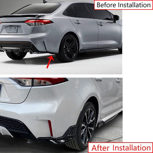 Rear Bumper Lip Diffuser Splitters Aprons For Toyota Corolla LE XLE SE XSE 20-23 - Picture 2 of 9