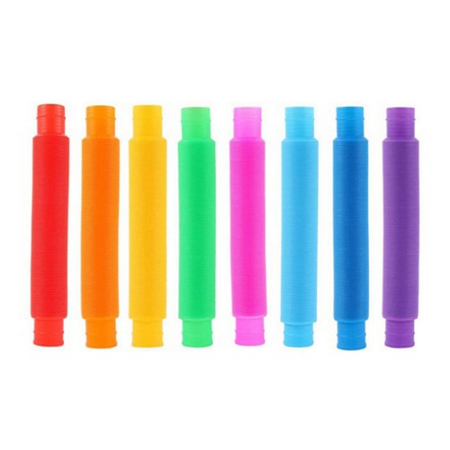 5x Stretchable Toy Kids Tube Colorful Telescopic Set for Stress Relief Fidgeting - Picture 5 of 22