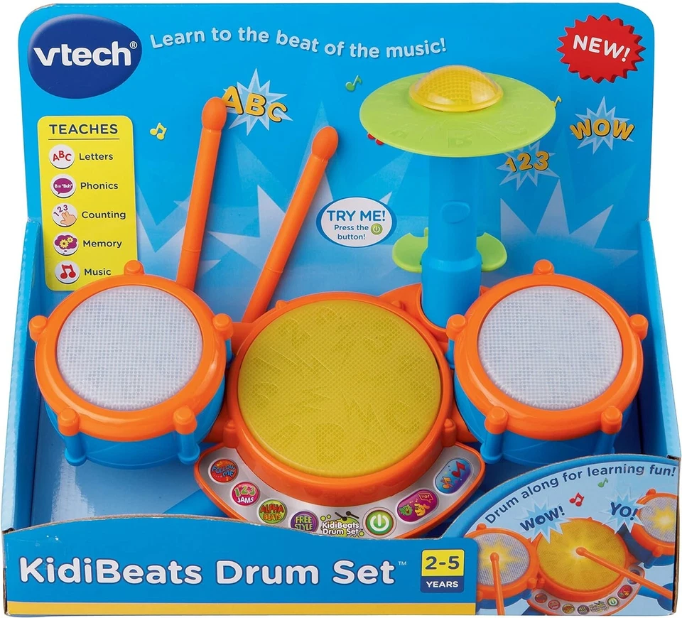 Musical Toys For Kids Girls Boys 2 3 4 5 Year Olds Toddlers Drum Set Educational - Image 2 of 4