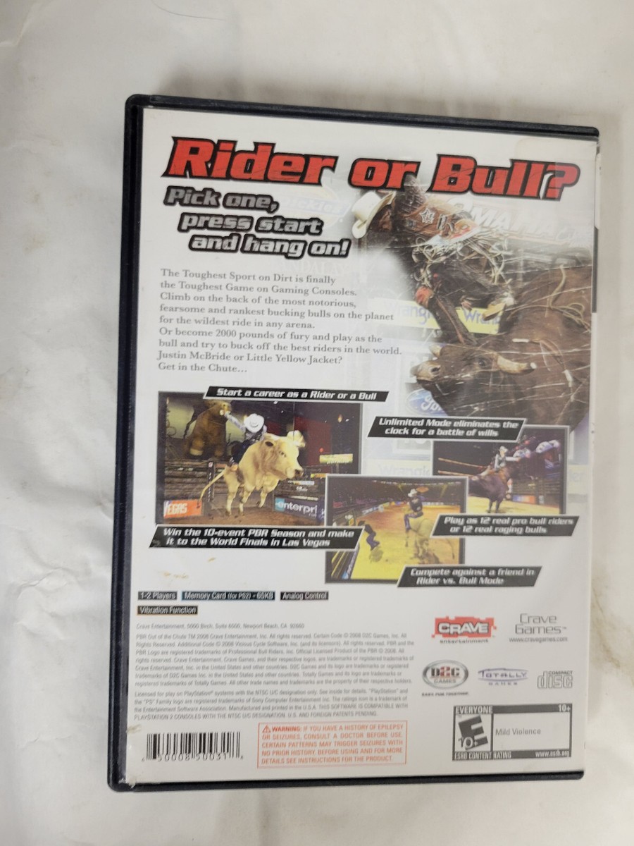 【中古】「非常に良い」Pbr: Out of the Chute PS2 PBR Out of the Chute Video Game (PreOwned Cleaned) CIB Bull