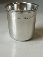 Très Belle Timbale Curon 18Ème Argent Massif 90 Grammes