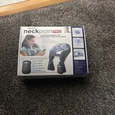 Dr Ho's Neck Pain PRO Neck & Shoulder TENS EMS Therapy w/ Foot Pads. BE