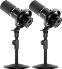 MAONO PD200W Hybrid Wireless Podcast Equipment Bundle for 2, XLR USB Dynamic Mic