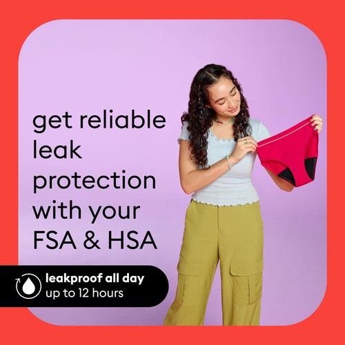 Period Underwear, Bikini-Style Period Panties for Teens, Holds Up to 12 Regul... - Picture 8 of 8